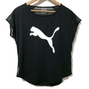 PUMA | Black & White Logo T-shirt | Size Small